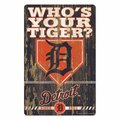 Wincraft Detroit Tigers Sign 11x17 Wood Slogan Design 3208569542